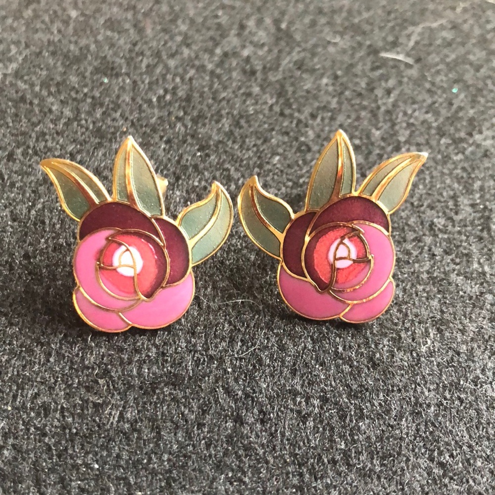 RARE Vintage Laurel Burch Clip Ons